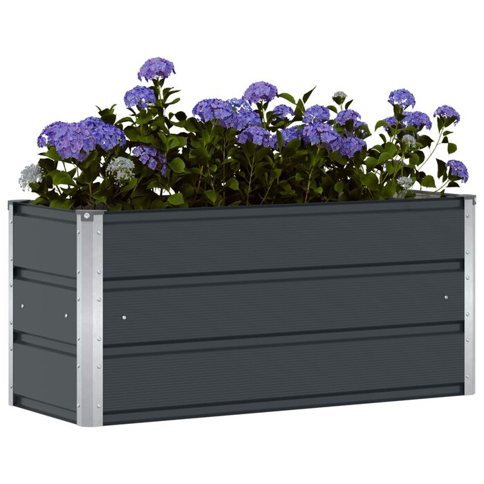 Stahl Pflanzkübel Anthrazit 100x40x45cm - Jetzt bis zu 33% sparen