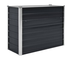 Vidaxl Hochbeet aus verzinktem Stahl 100x40x77 cm - Anthrazit, bis zu 46% Rabatt