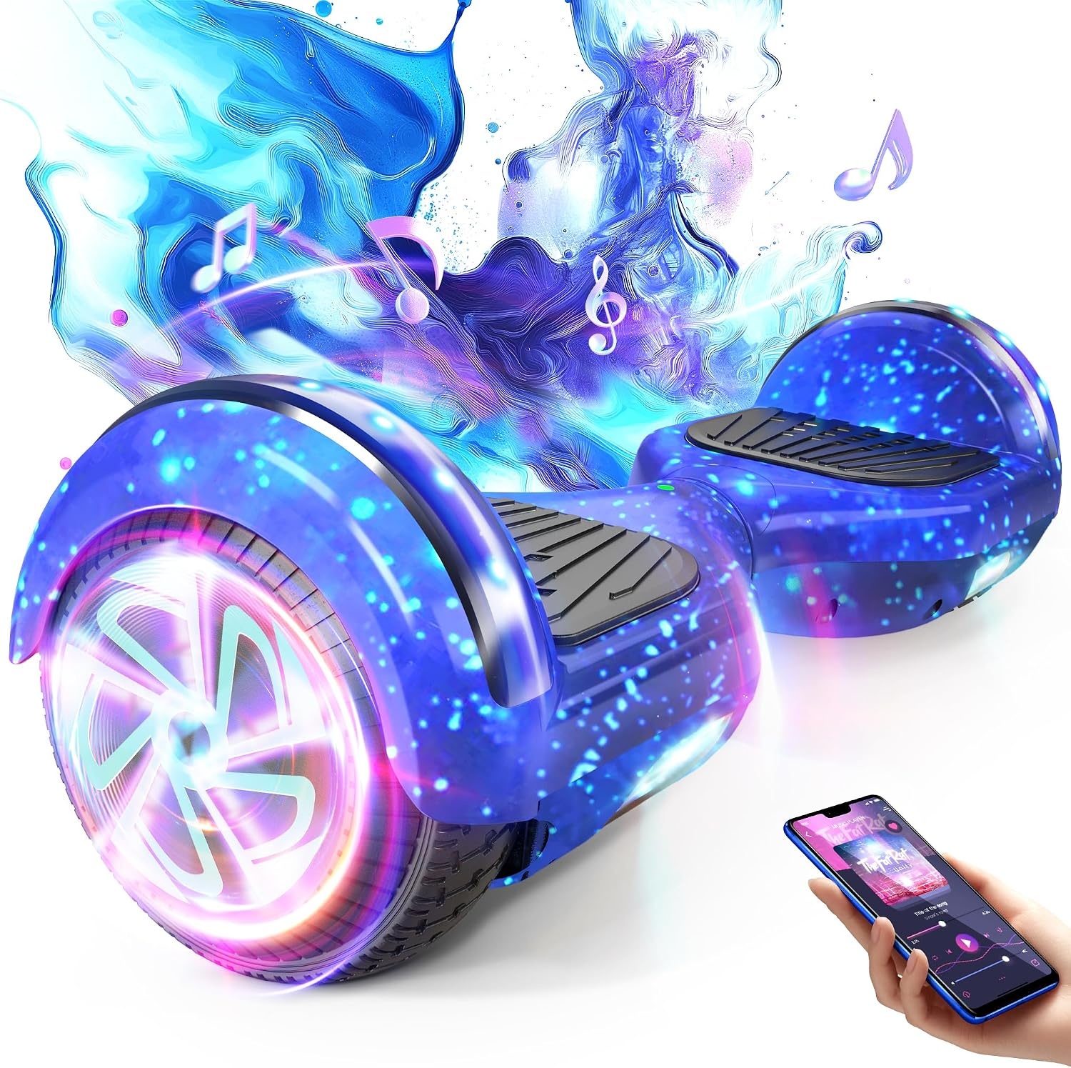 Selbstbalancierendes 6,5" Hoverboard - LED & Bluetooth - bis zu 35% Rabatt