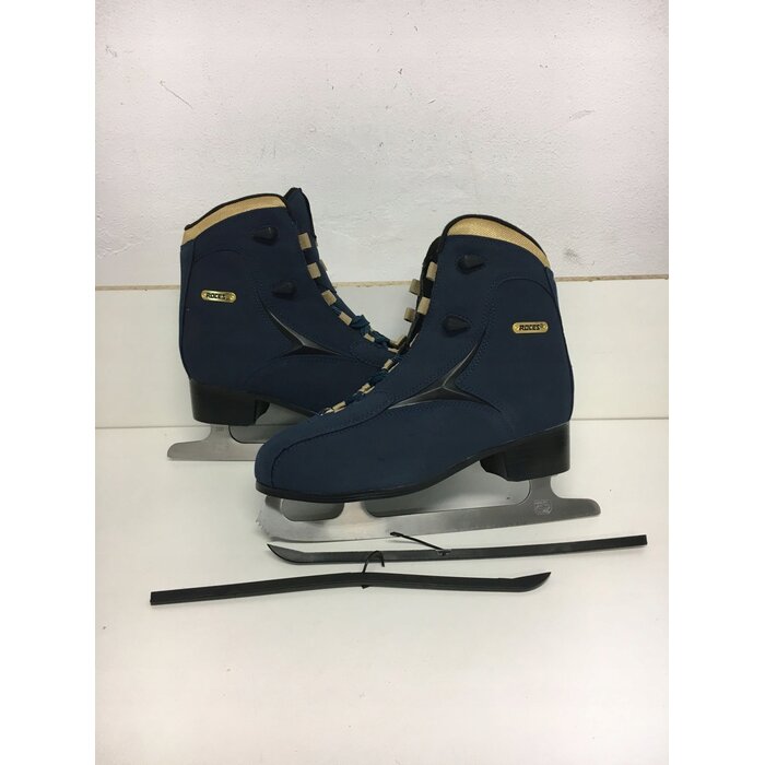 Damen-Eiskunstlaufschlittschuhe Blau Gold Gr. 42 - bis zu 35% Rabatt