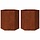 Sechseckiges Pflanzkübel-Set, Stahl, 46x40x45 cm - bis zu 34% sparen