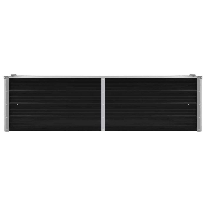 Vidaxl Hochbeet aus verzinktem Stahl 160x40x45cm - Anthrazit, bis zu 56% Rabatt