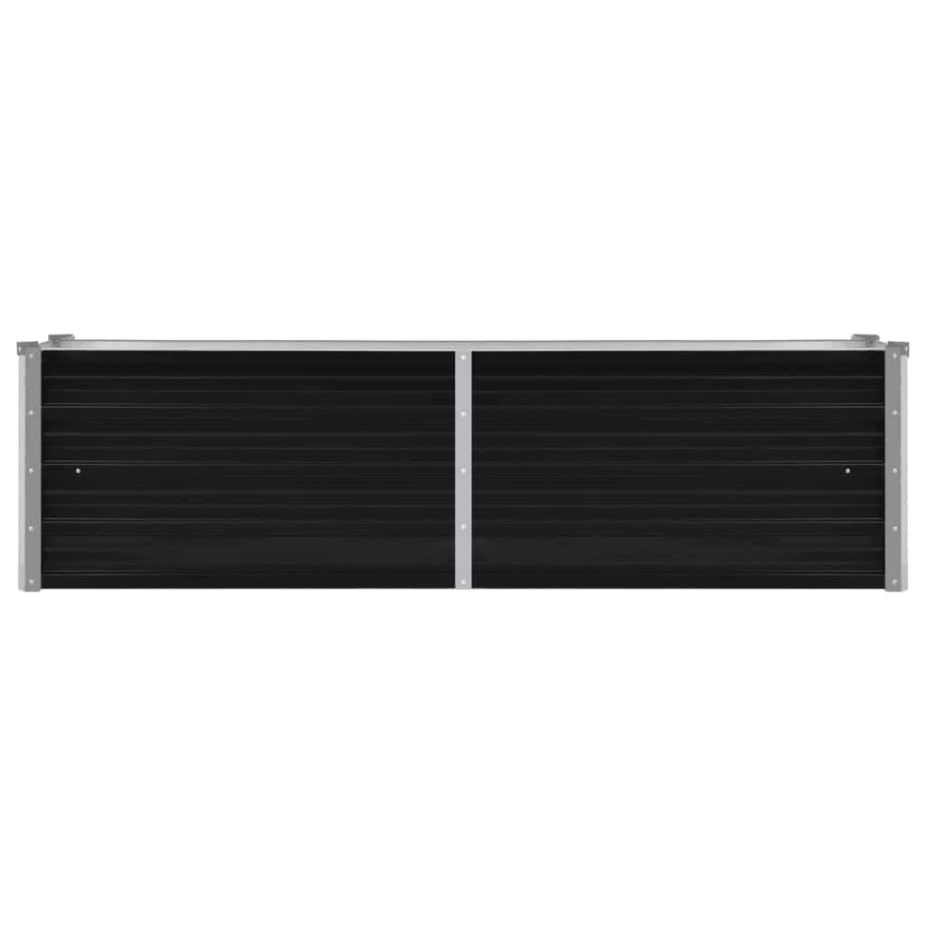 Vidaxl Hochbeet aus verzinktem Stahl 160x40x45cm - Anthrazit, bis zu 56% Rabatt