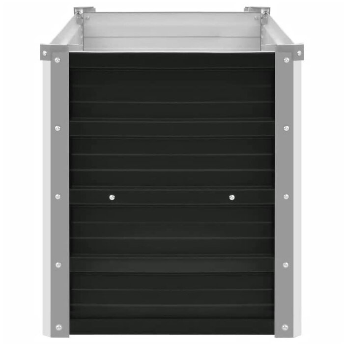 Vidaxl Hochbeet aus verzinktem Stahl 160x40x45cm - Anthrazit, bis zu 56% Rabatt