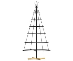 Vidaxl Weihnachtsbaum-Kegel aus Stahl, 150 cm, Schwarz - jetzt bis zu 54% reduziert