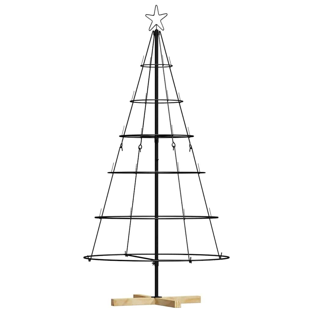 Vidaxl Weihnachtsbaum-Kegel aus Stahl 150 cm Schwarz - jetzt bis zu 45% reduziert