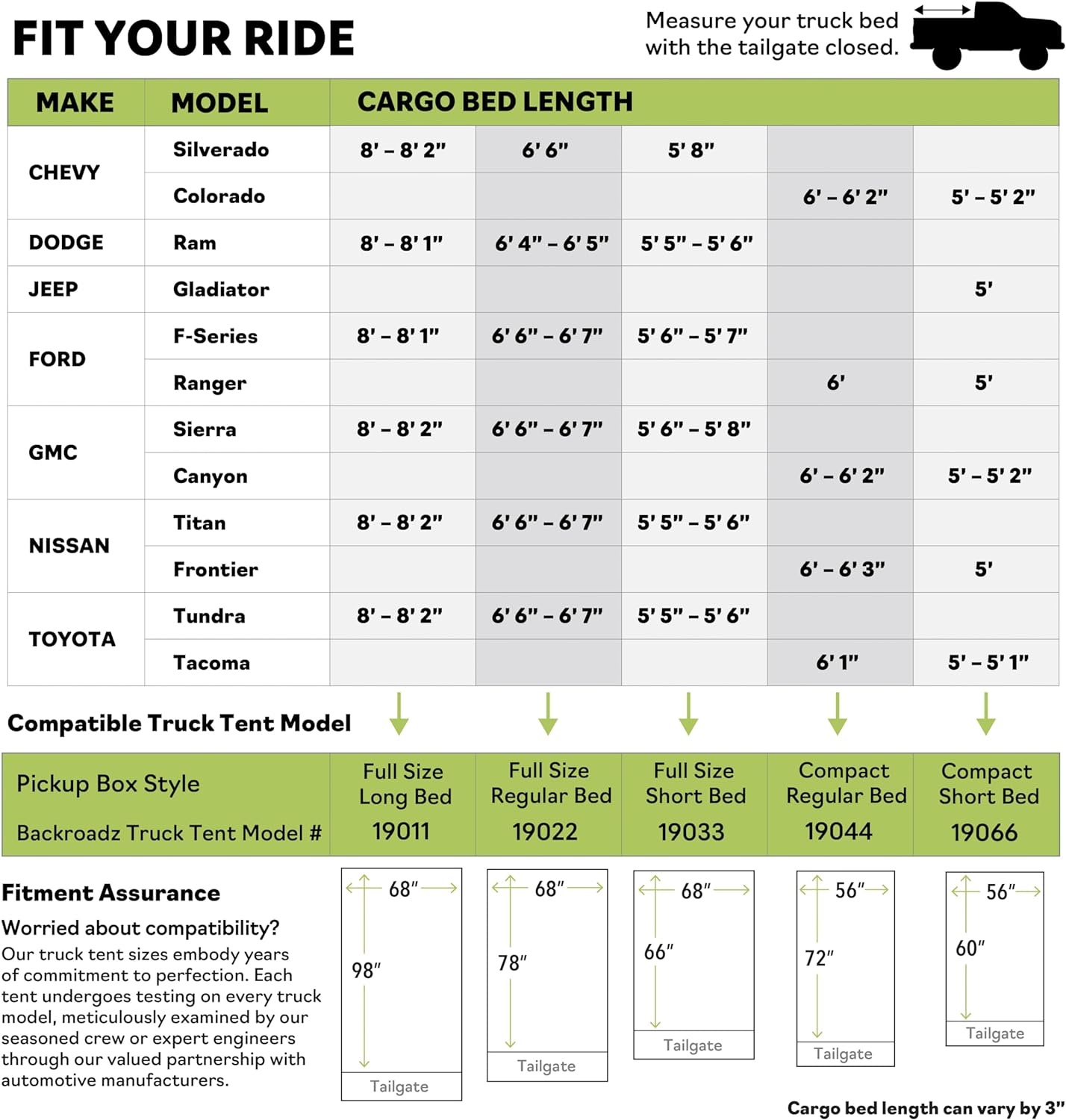 Pick-up Ladeflächenzelt für Full Size Trucks | Bis zu 35% Rabatt