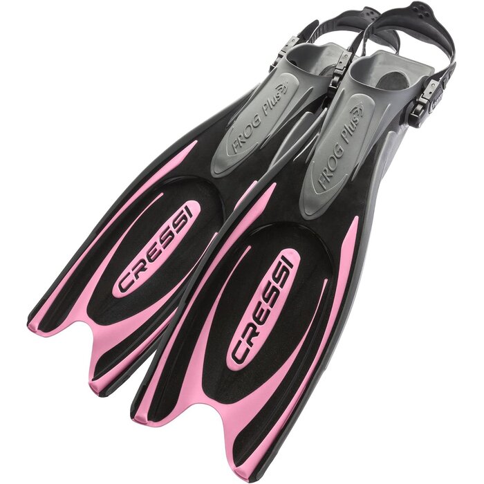 Tauchflossen mit offenem Fersenteil | Schwarz-Pink | Bis zu 34% sparen