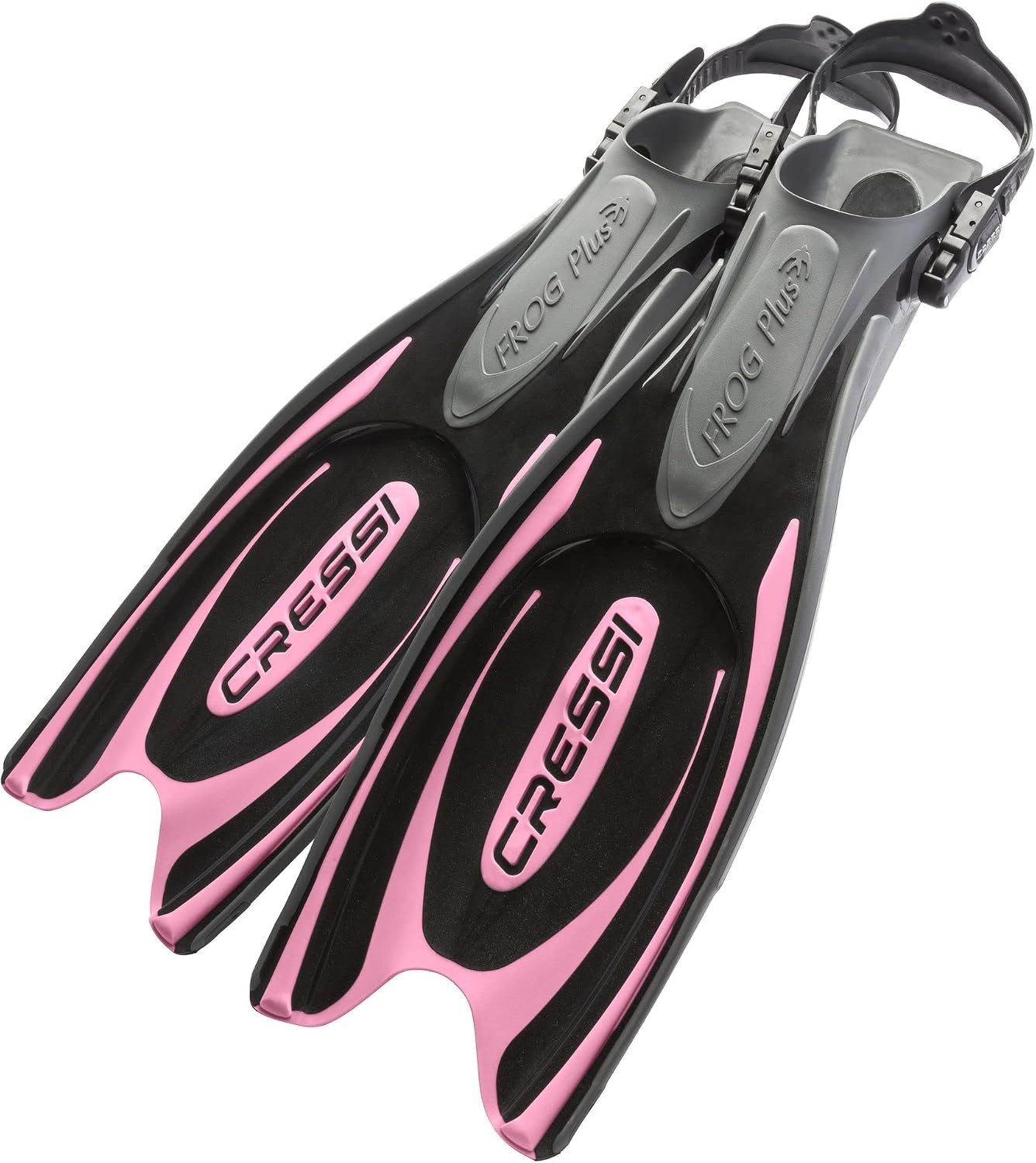 Tauchflossen mit offenem Fersenteil | Schwarz-Pink | Bis zu 34% sparen