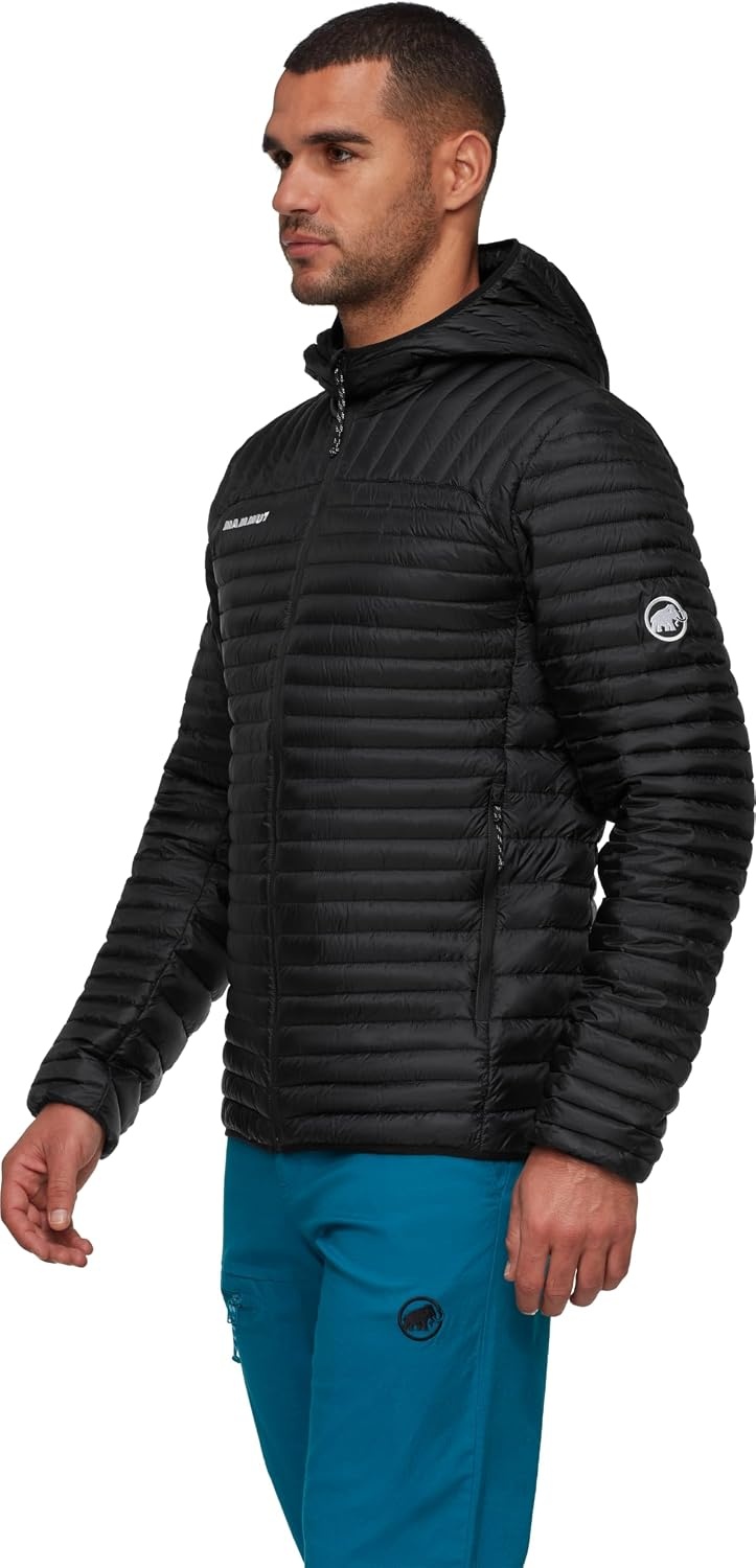 Leichte Daunenjacke für Herren | Schwarz | Größe L | Bis zu 35% Rabatt