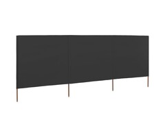 Vidaxl 3-tlg. Windschutz 400x120 cm anthrazit - bis zu 62% Rabatt