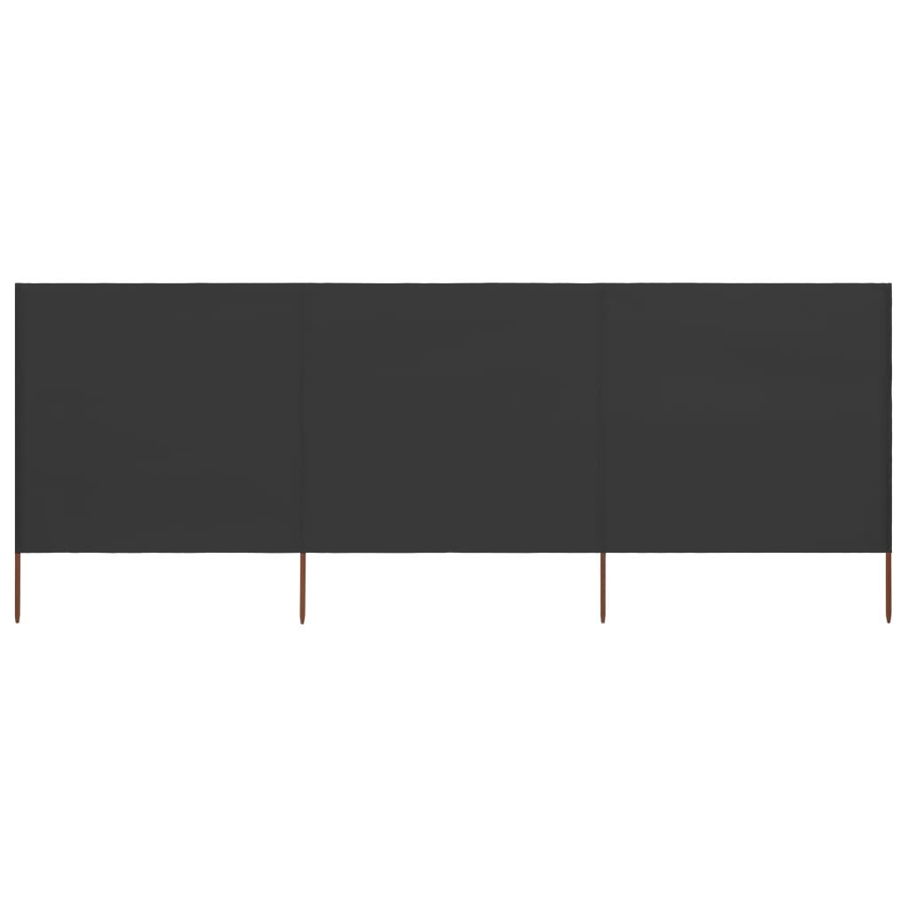 Vidaxl 3-teiliger Windschutz 400x120 cm - Anthrazit - jetzt bis zu 55% reduziert