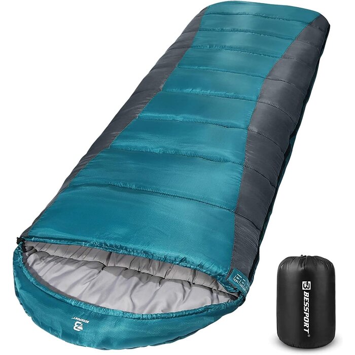 Gemütlicher Camping-Schlafsack, 3-4 Jahreszeiten, 210x80 cm - bis zu 34% Rabatt