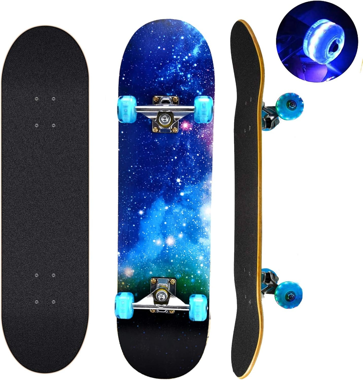 LED Komplett-Skateboard 31 Zoll - Anfängerboard bis zu 33% reduziert