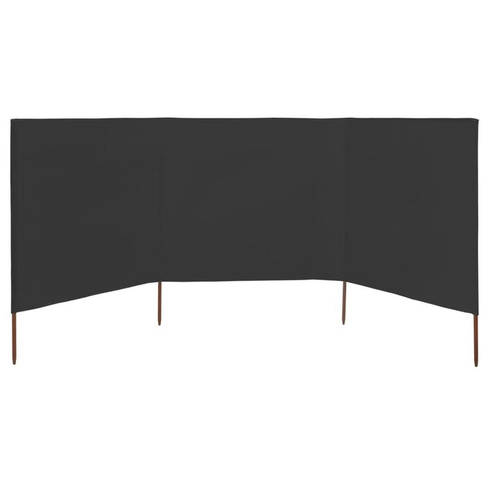 Vidaxl 3-tlg. Windschutz 400x120 cm Anthrazit - Jetzt bis zu 55% sparen!