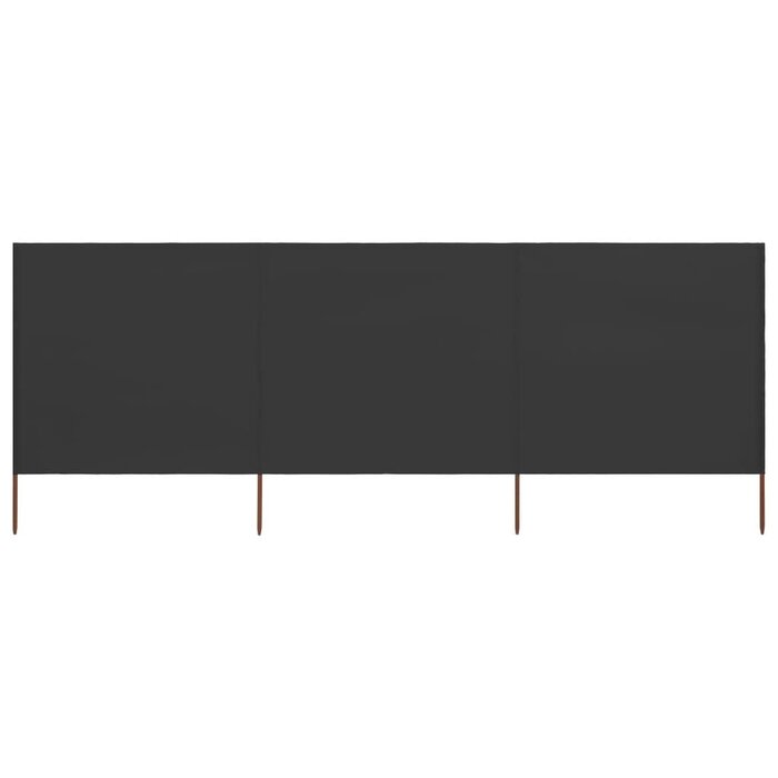 Vidaxl 3-tlg. Windschutz 400x120 cm Anthrazit - Jetzt bis zu 55% sparen!