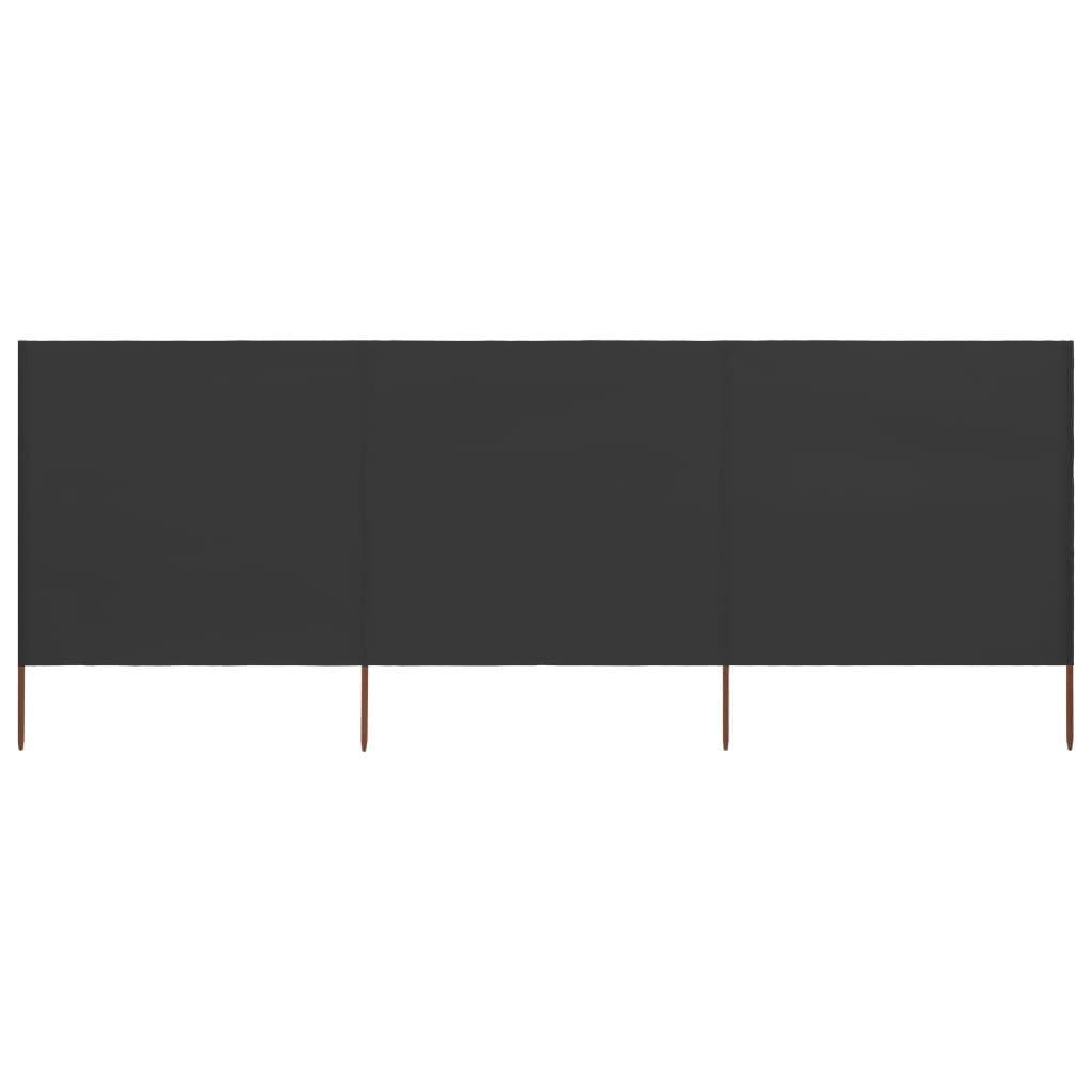 Vidaxl 3-tlg. Windschutz 400x120 cm Anthrazit - Jetzt bis zu 55% sparen!