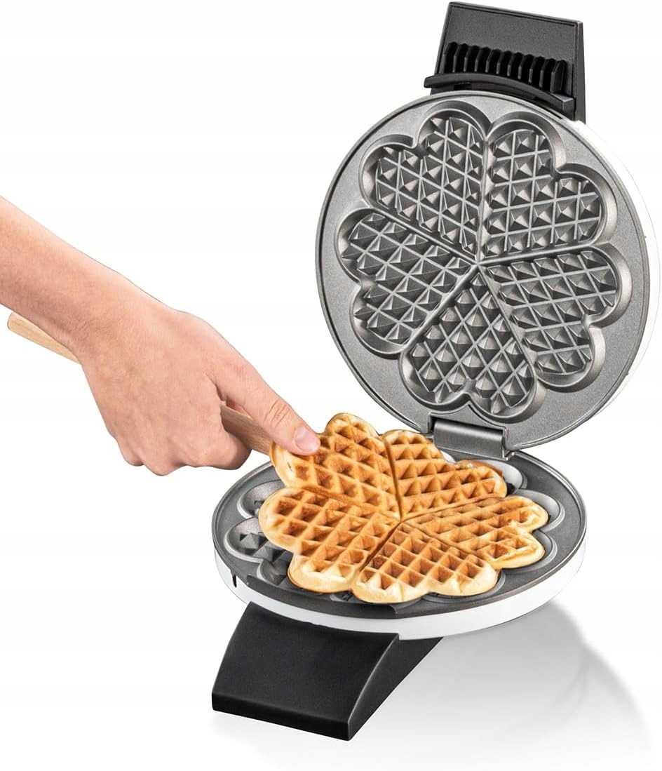 Herz-Waffeleisen für 5 Waffeln - Antihaftbeschichtet - bis zu 28,1% Rabatt
