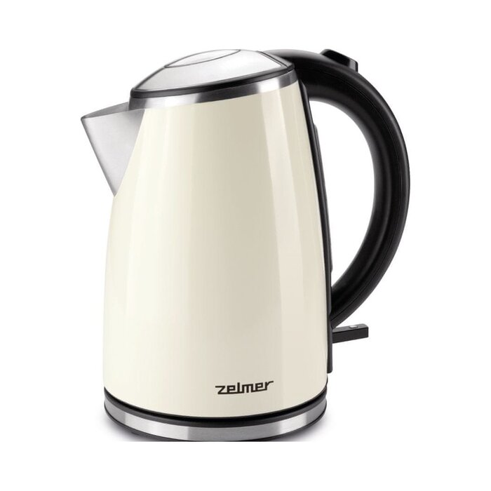 Edelstahl-Wasserkocher in Creme - 1,7 Liter - bis zu 33 % Rabatt