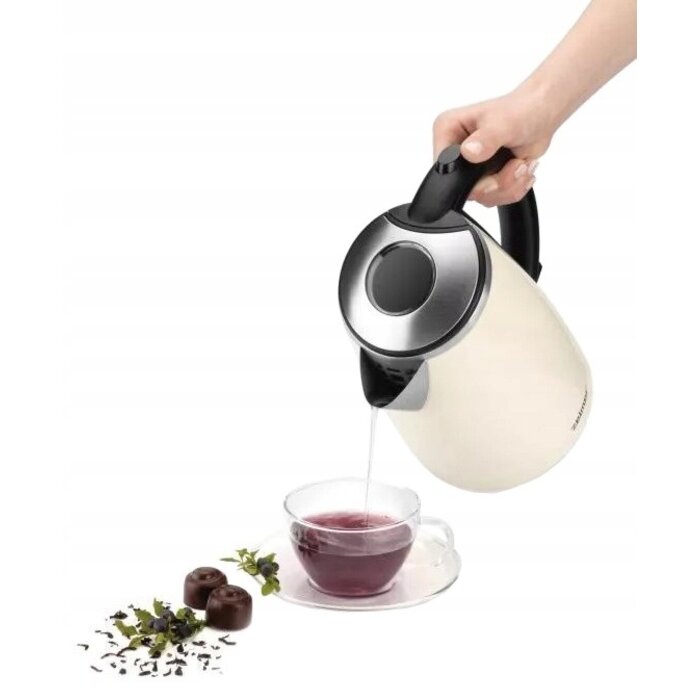 Edelstahl-Wasserkocher in Creme - 1,7 Liter - bis zu 33 % Rabatt