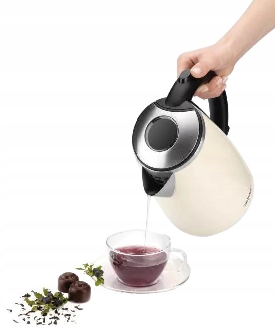 Edelstahl-Wasserkocher in Creme - 1,7 Liter - bis zu 33 % Rabatt