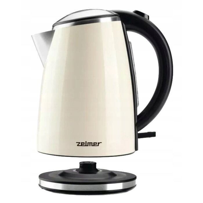 Edelstahl-Wasserkocher in Creme - 1,7 Liter - bis zu 33 % Rabatt