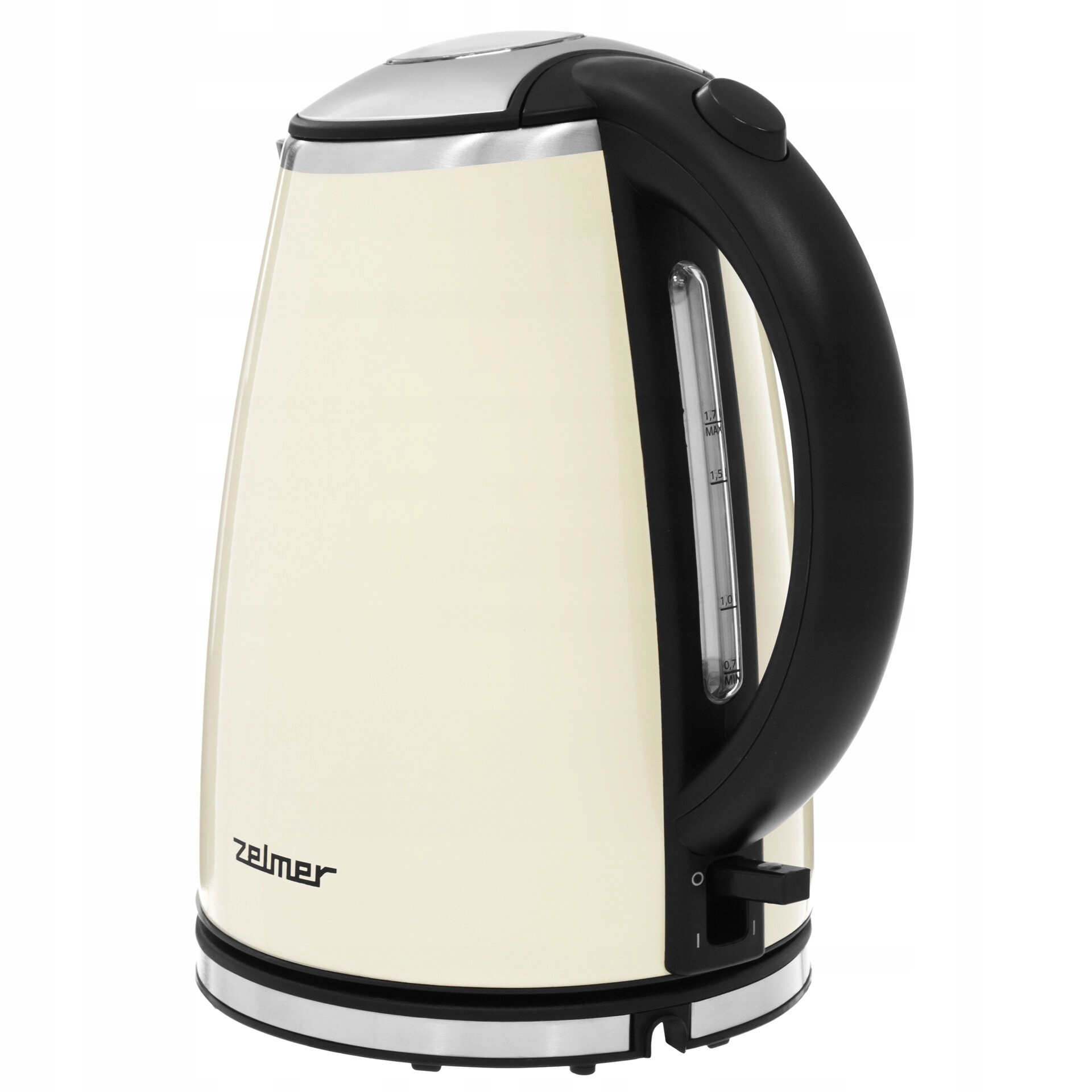 Edelstahl-Wasserkocher in Creme - 1,7 Liter - bis zu 33 % Rabatt
