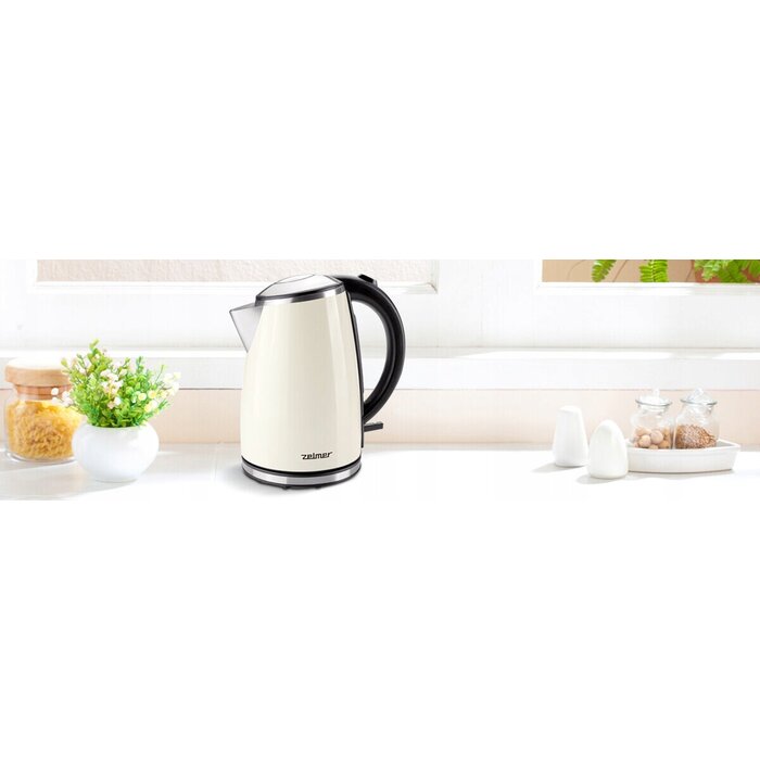 Edelstahl-Wasserkocher in Creme - 1,7 Liter - bis zu 33 % Rabatt