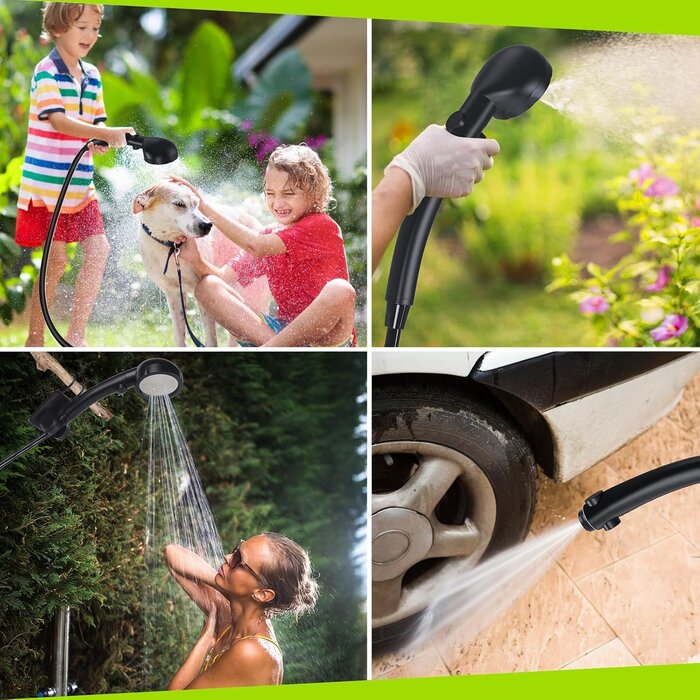 Tragbare Campingdusche mit 6000 mAh Akku & Smart-Display - bis zu 32% günstiger