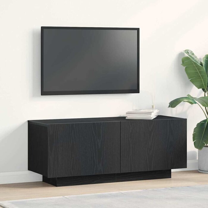 Vidaxl Minimalistischer TV-Schrank Schwarz 100cm - Sparen Sie bis zu 62% bei uns