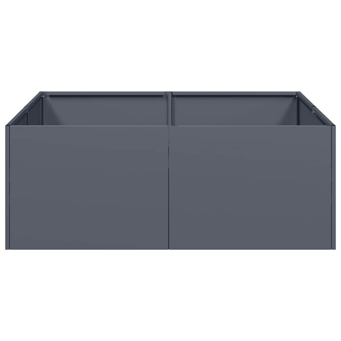 Vidaxl Stahl-Pflanzkübel 80x80x30 cm Anthrazit - Outlet bis zu 34% reduziert