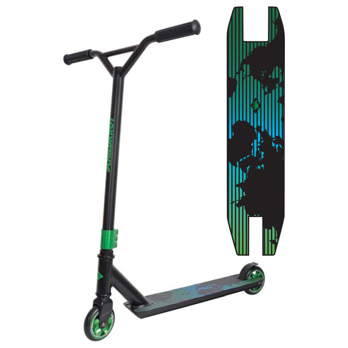 Stunt-Scooter für Einsteiger, 100 mm Rollen, Grün - bis zu 34 % sparen