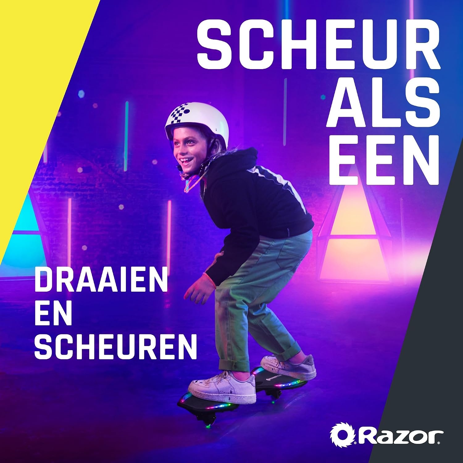 Waveboard mit LED-Lichteffekten Schwarz - bis zu 34% Rabatt