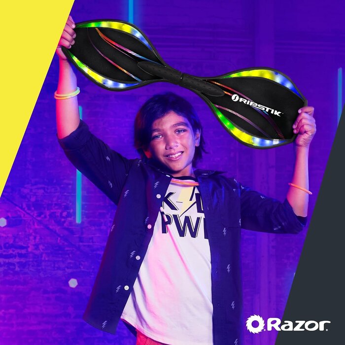Waveboard mit LED-Lichteffekten Schwarz - bis zu 34% Rabatt