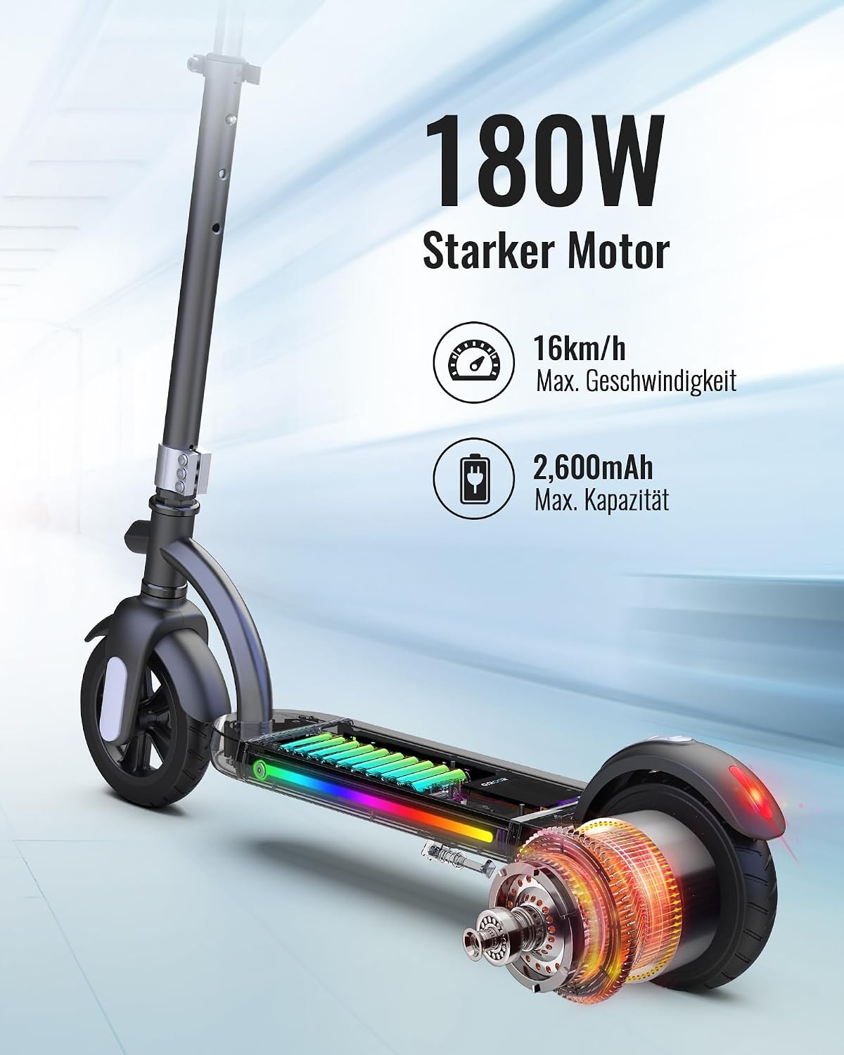 Elektrischer Kinder-E-Scooter 200W, höhenverstellbar, bis zu 35% Rabatt
