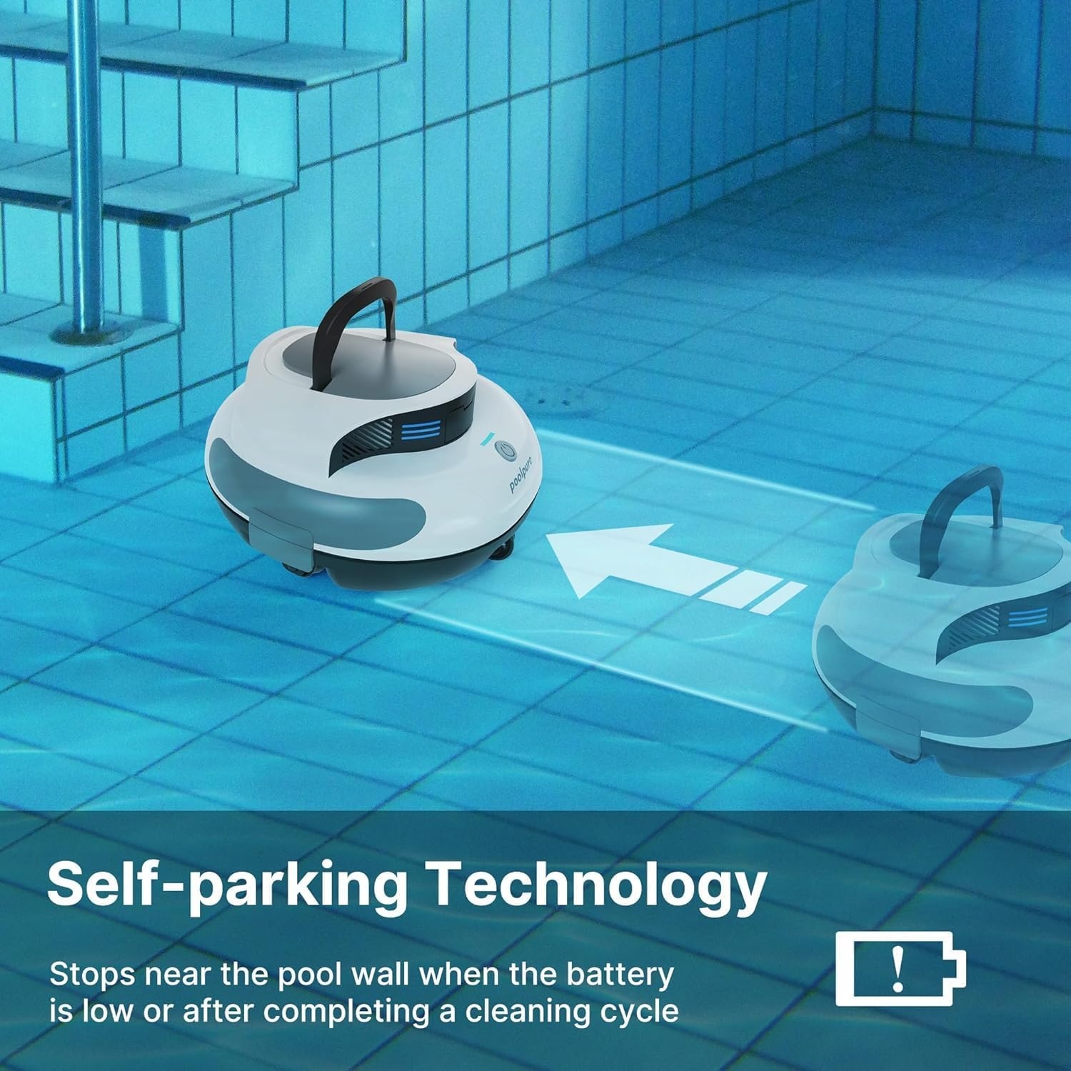 Kabelloser Poolroboter für 90 m² - jetzt bis zu 41% günstiger