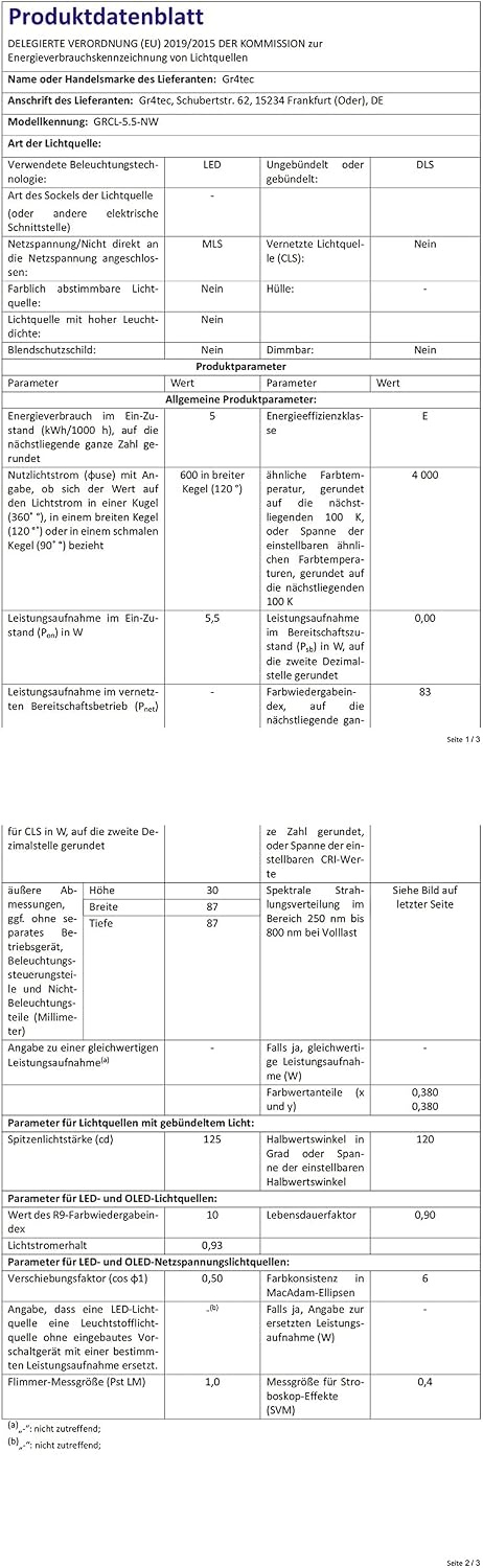 10x LED-Einbaustrahler schwenkbar 5,5W neutralweiß - bis zu 28,2% günstiger