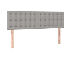 Vidaxl 2er Set Bettkopfteile 72x5x78/88 cm Stoff hellgrau - bis zu 61% Rabatt