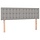 2er Set Bettkopfteile 72x5x78/88 cm Stoff hellgrau - bis zu 61% Rabatt