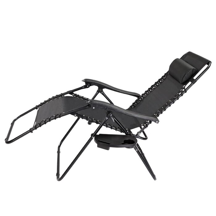 Viking Choice Klappbare Gartenliege Schwarz - Bis zu 29% Rabatt