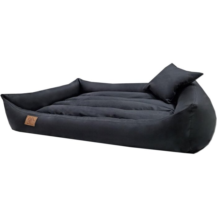 Viking Choice Luxus-Hundebett 90x60 cm in Schwarz - Waschbar & Wasserfest - bis zu 33% sparen
