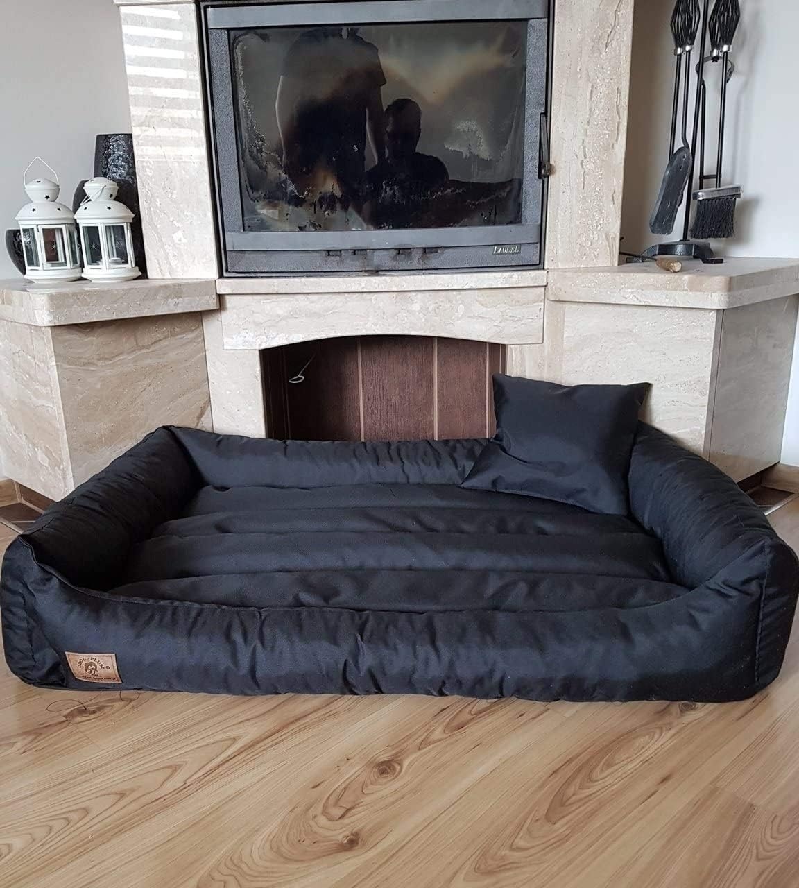 Viking Choice Luxus-Hundebett 90x60 cm in Schwarz - Waschbar & Wasserfest - bis zu 33% sparen