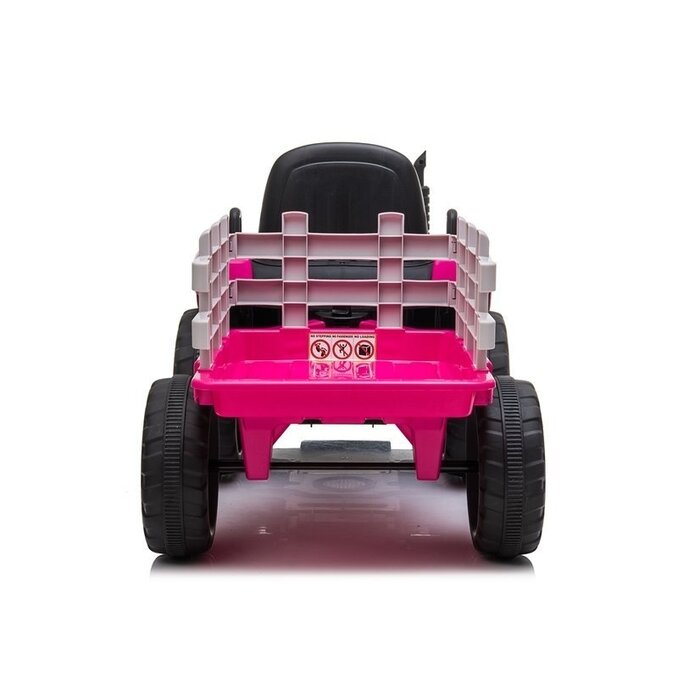 Viking Choice Pinker Elektro-Traktor mit Anhänger - 12V Fernsteuerung - bis zu 36% Rabatt