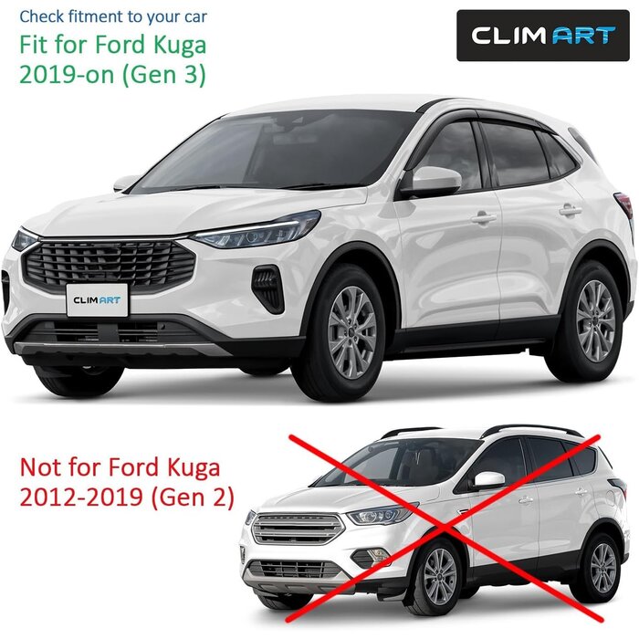 Windabweiser-Set für Ford Kuga (2019-2026) - 6-teilig - bis zu 34% Rabatt