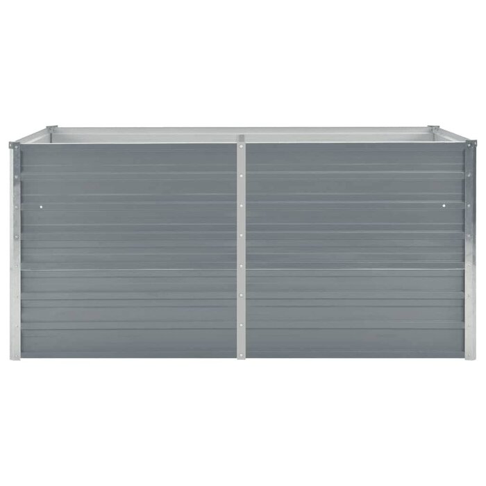Vidaxl Hochbeet verzinkter Stahl 160x80x77cm Grau - jetzt bis zu 50% sparen