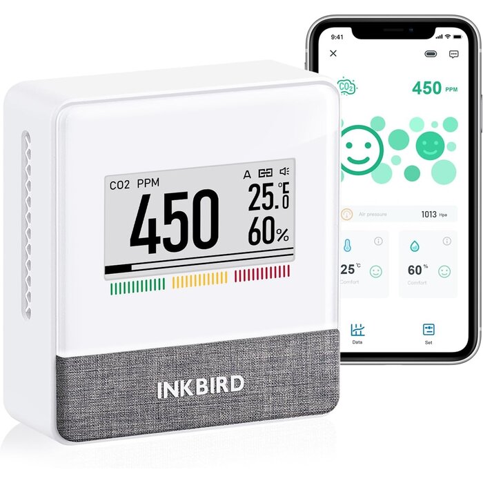 CO2-Messgerät mit E-Ink-Display & Bluetooth - bis zu 35% Rabatt
