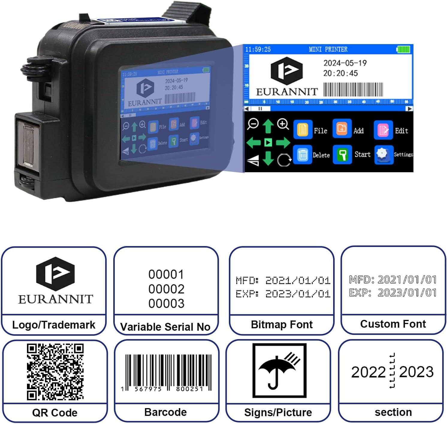 Mobiler Hand-Inkjetdrucker - Bis zu 35% Rabatt - Schnelle Kennzeichnung