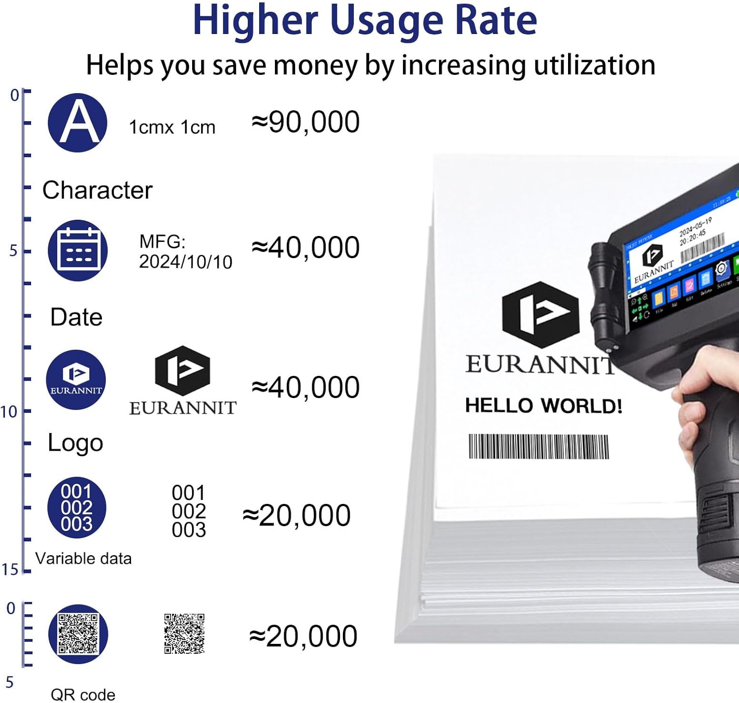 Mobiler Inkjet-Drucker: Bis zu 35% Rabatt auf Etiketten- & Code-Drucker