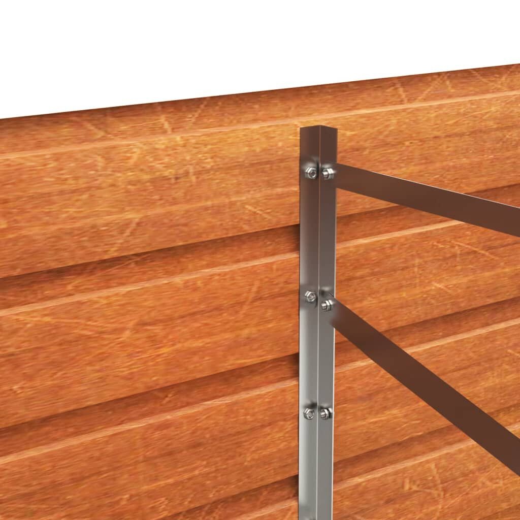 Vidaxl XL Cortenstahl Hochbeet 480 x 80 x 45 cm - Jetzt bis zu 35% Rabatt sichern