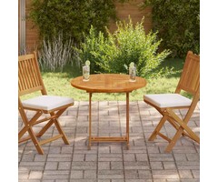 Vidaxl Massive Teakholz-Tischplatte 80 cm - Jetzt bis zu 46% sparen